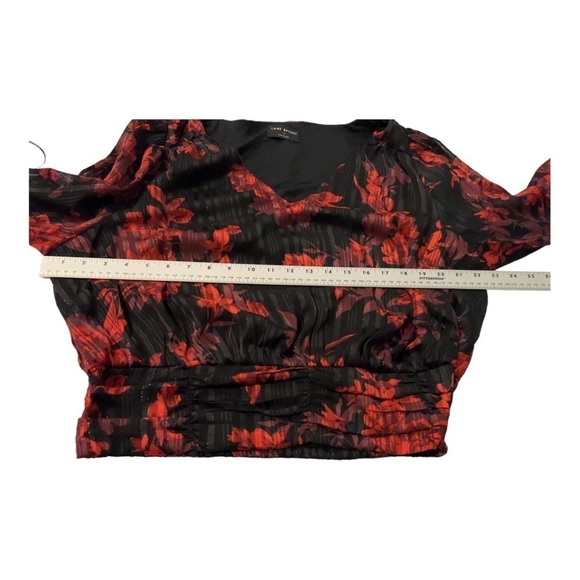 Lane Bryant Floral Blouse Size 16 - Picture 9 of 10